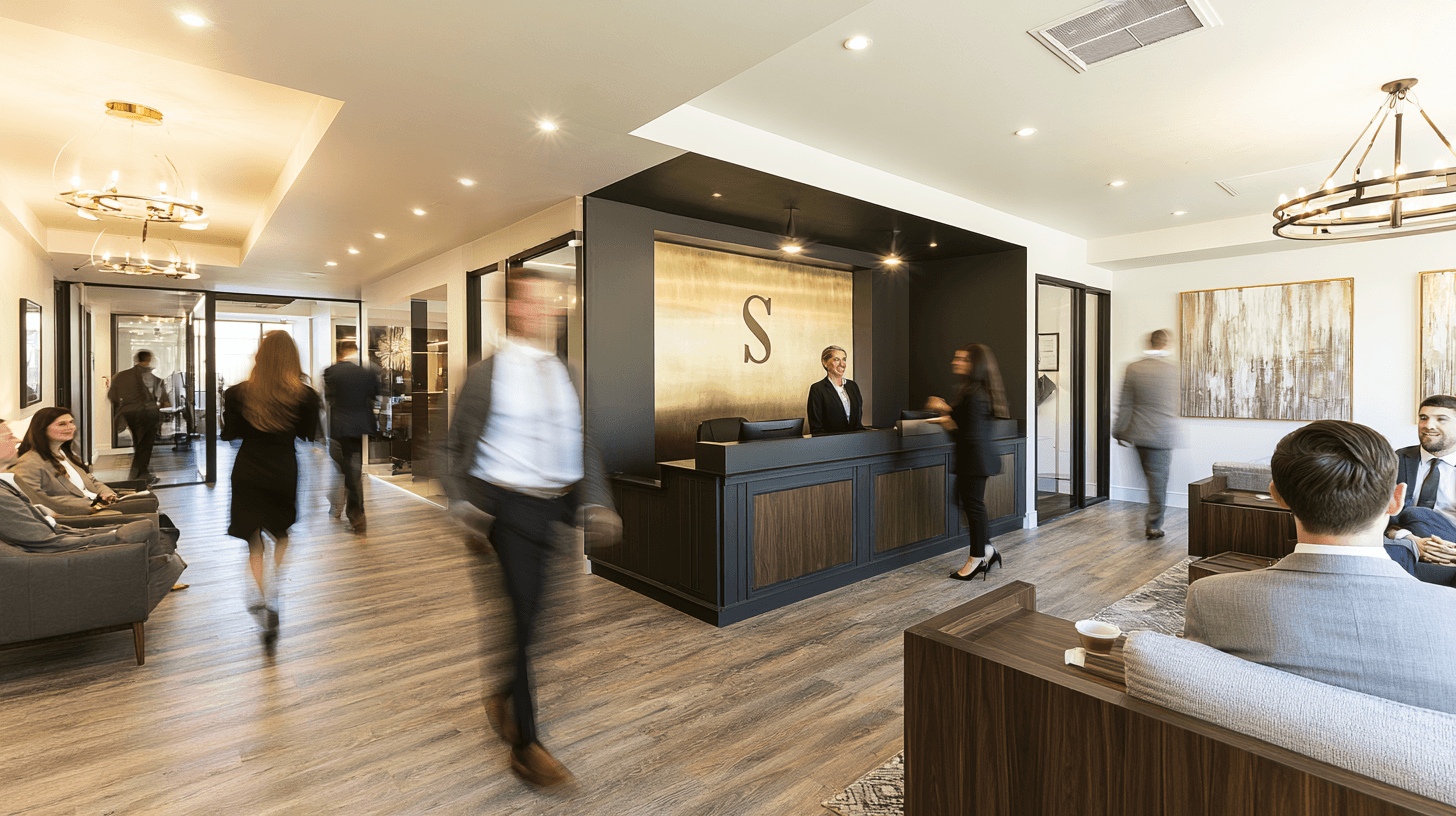 Busy modern law firm